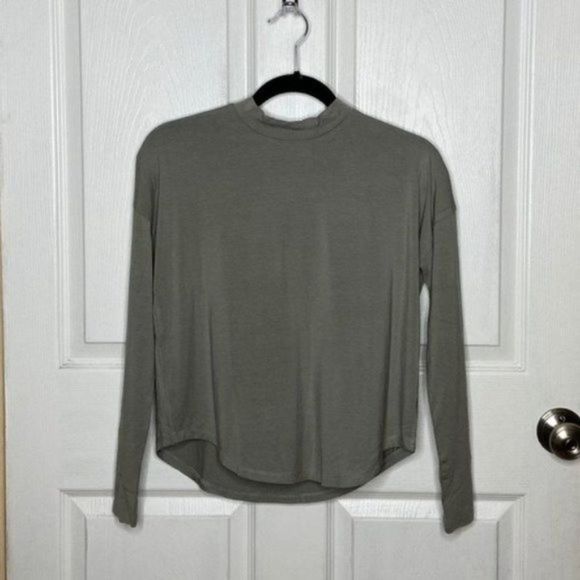 Madewell Green Mock Neck Shirt Size XXS - Picture 7 of 15